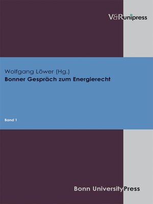 cover image of Bonner Gespräch zum Energierecht